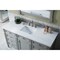 James Martin Vanities Brittany 60in Single Vanity, Urban Gray w/ 3 CM Arctic Fall Solid Surface Top 650-V60S-UGR-3AF - alternate 2